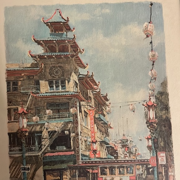 Don Davey 1968 San Francisco Chinatown Art 🖼 Print - Picture 4 of 5